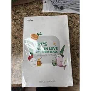 ZealSea Face Masks Skincare, Facial for Women Skin 7 Count (1 Box)  Exp 27